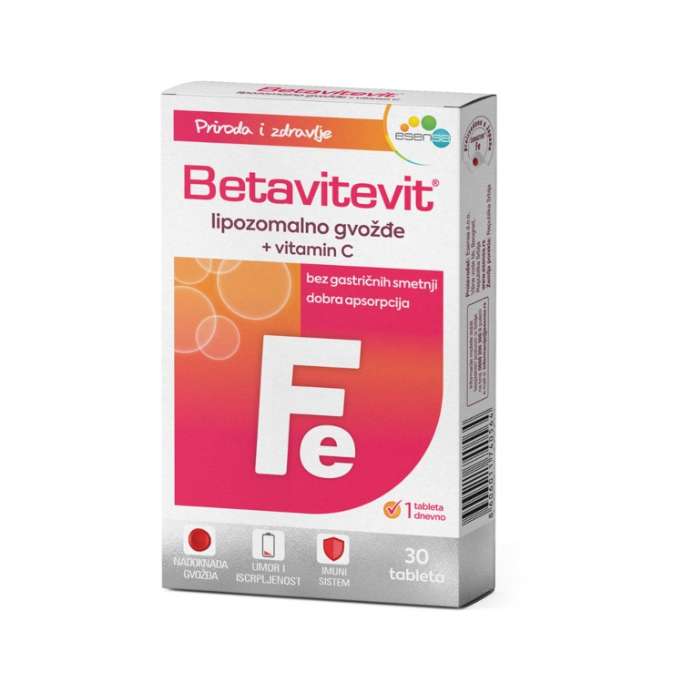 Betavitevit Gvožđe + vitamin C 30 tableta